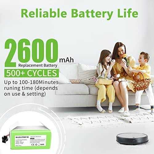maxlithium 14.4v 2600mAh Replacement Battery Compatible with Ecovacs Deebot N79s Dn622 Eufy - Image 5