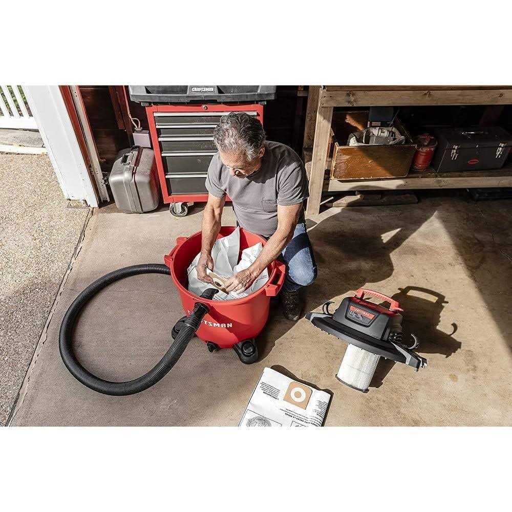 Craftsman Cmxzvbe38749 General Purpose Wet/Dry Shop Vacuum Dust Collection Bags for 16 - Image 4