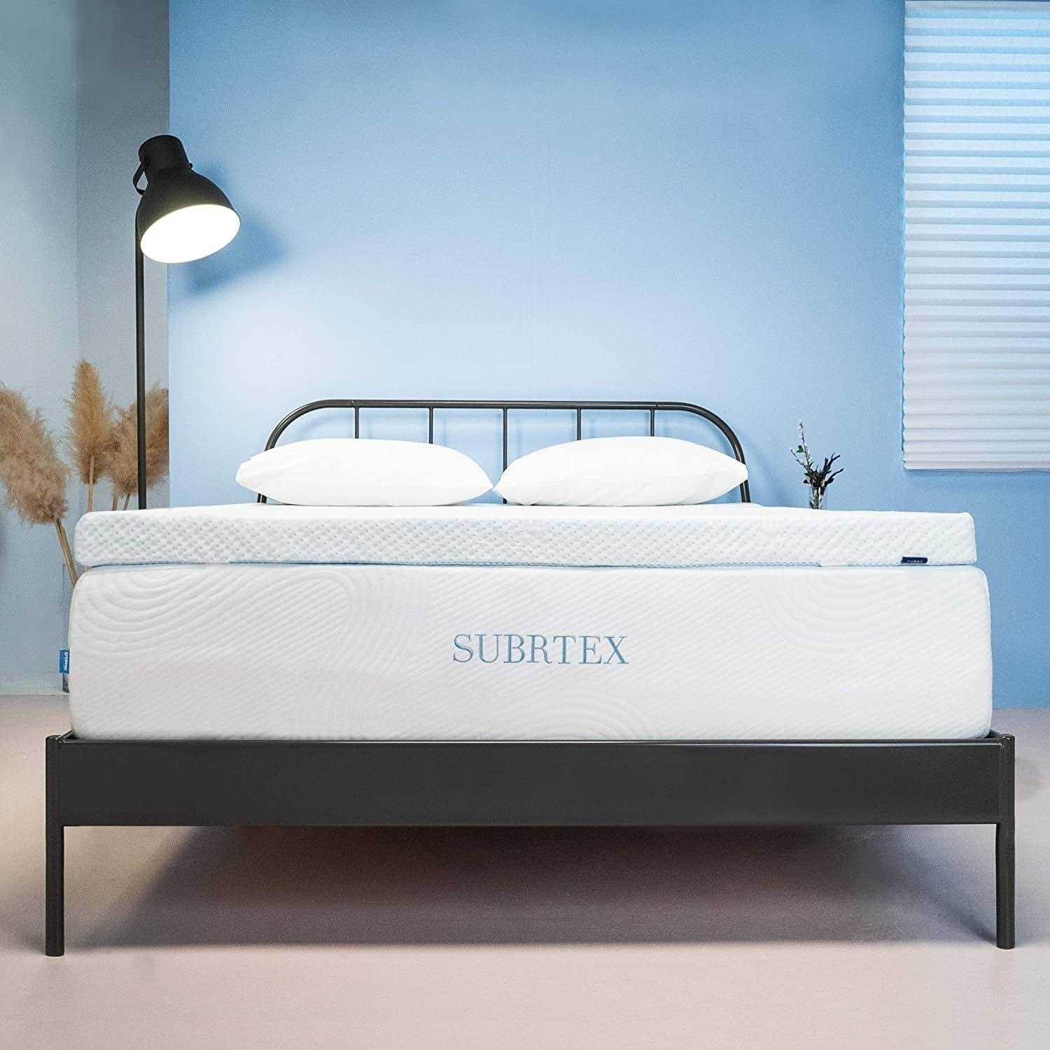 Subrtex Gel-Infused Memory Foam Bed Mattress Topper - Image 4