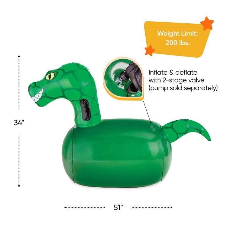 HearthSong Inflatable Ride-On Hop 'n Go Dinosaurs - Image 3