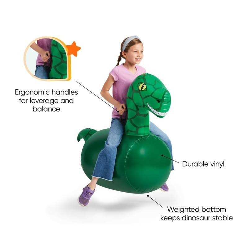 HearthSong Inflatable Ride-On Hop 'n Go Dinosaurs - Image 4