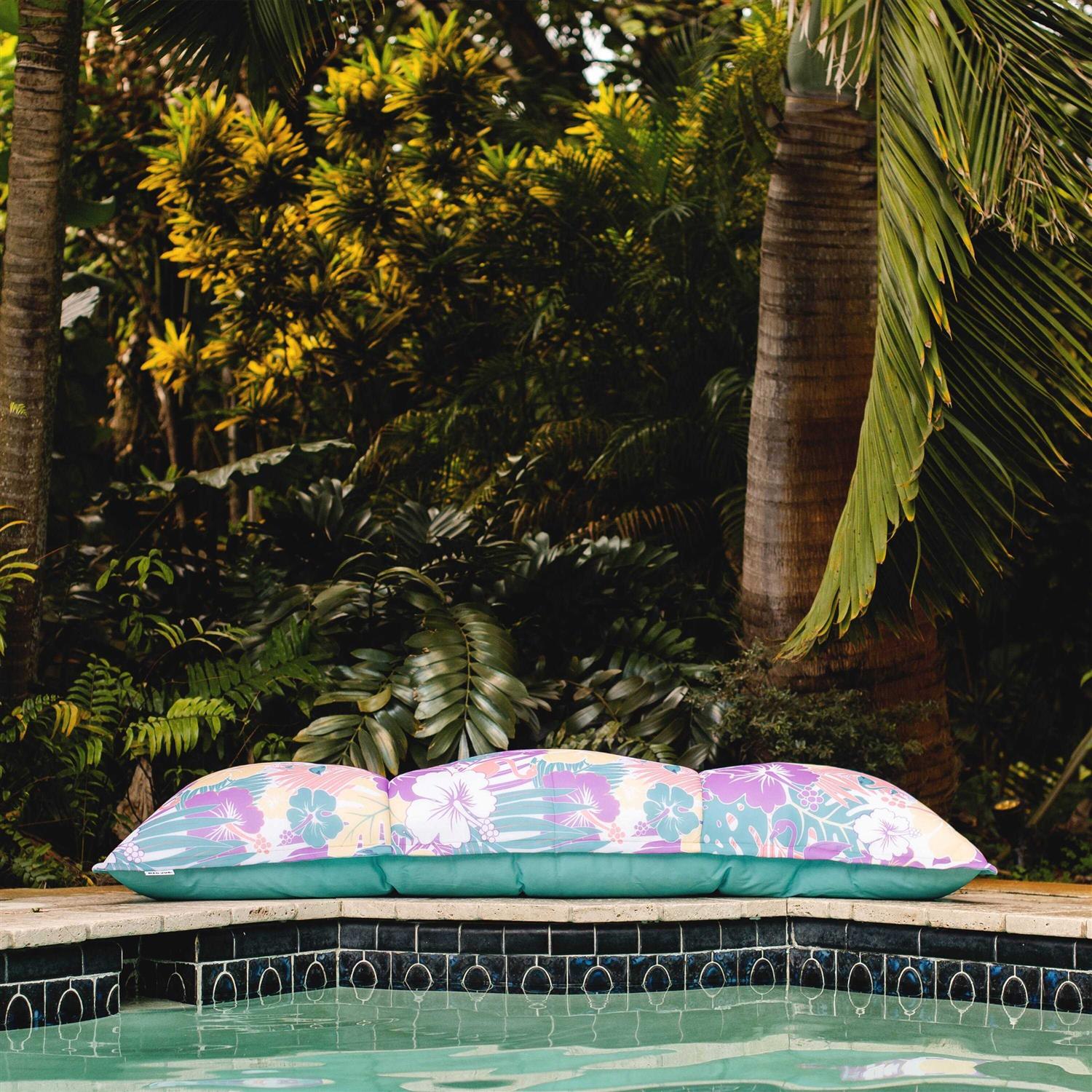 Big Joe Lagoon Lounger No Inflation Needed Pool Float Double Sided Mesh - Image 5