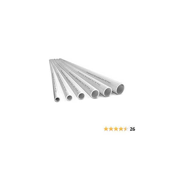 Premium Landscape Pool Spa PVC Pipe SCH 40 1/2 inch (.5), White - Image 3