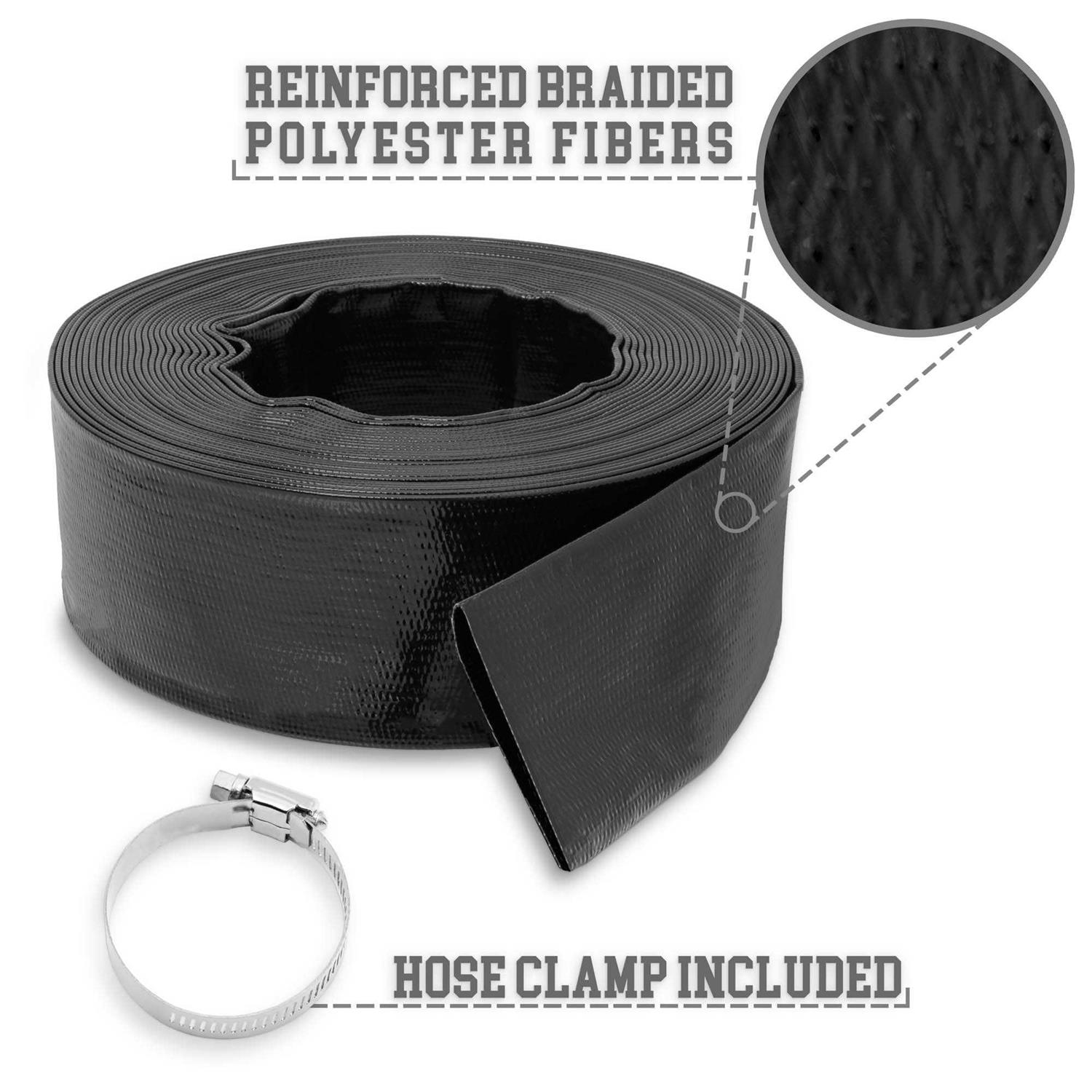 GORILLA Backwash Hose Gorilla Swimming Pool Backwash Hose with Clamp - Image 5