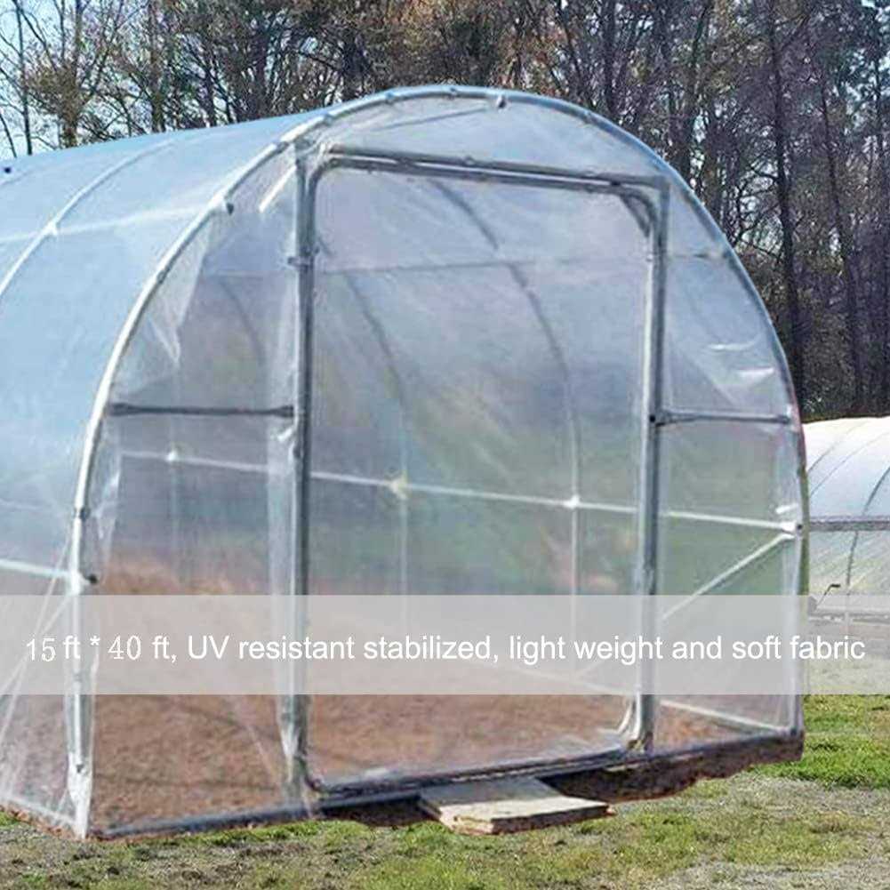 6 mil Greenhouse Plastic Film Sheeting Cover UV Resistant Polyethylene Film - Image 5