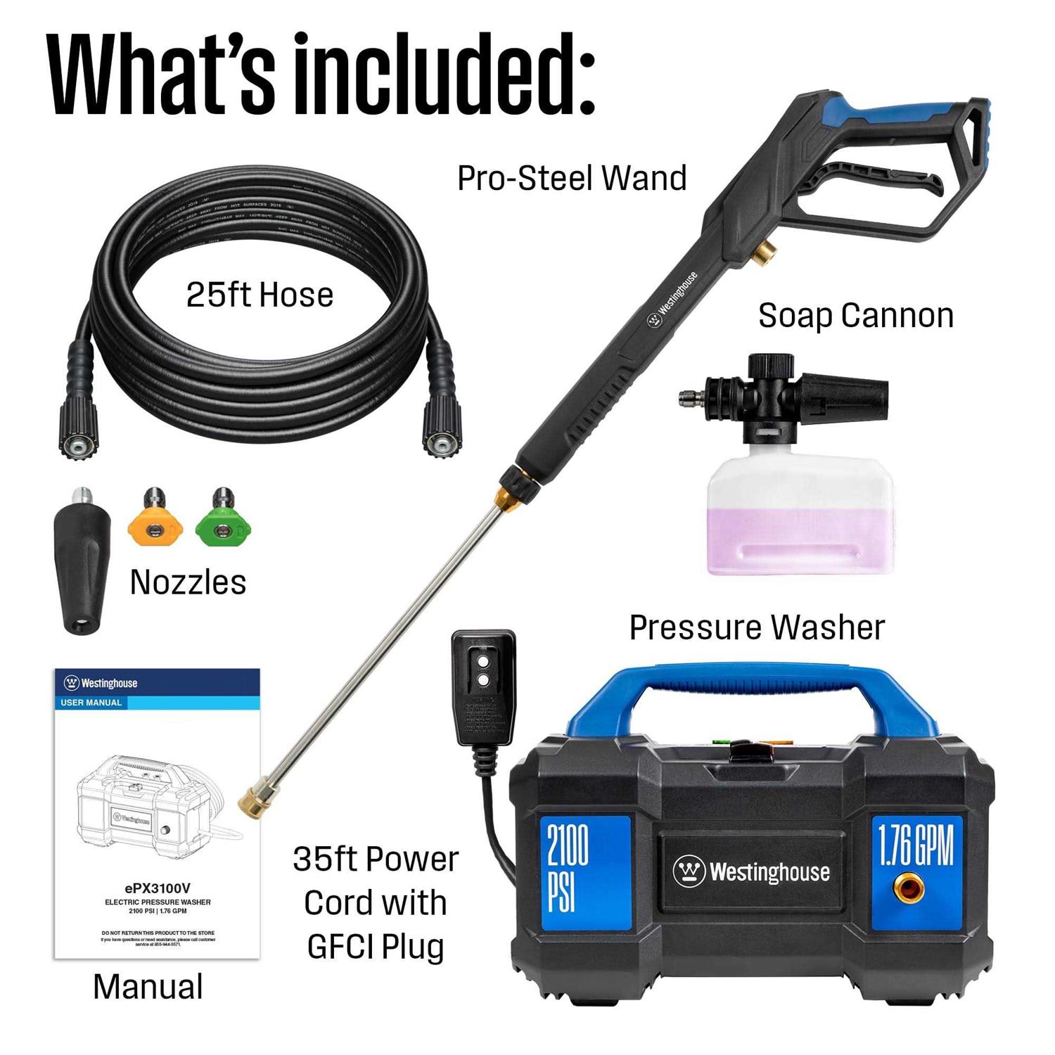 Westinghouse ePX3100v 2100 PSI 1.76 GPM Electric Pressure Washer - Image 4