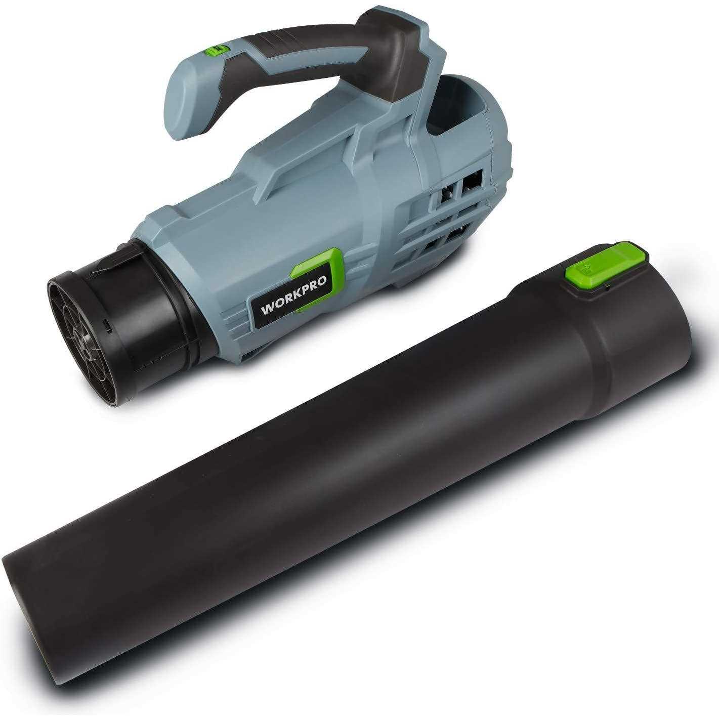 WORKPRO 20V Cordless Leaf Blower, Electric Gardening Tool Powered Sweeper, with 2.0Ah Battery and 1 Hour Quick Charger Included - Image 4