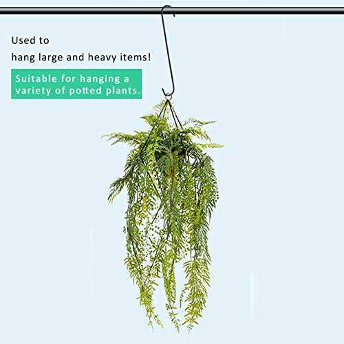 6 Pack heavy duty s hooks,Brown strong metal big hooks for hanging plants or large items as potted plants,garden tools,bird cages,animal feeders - Image 3