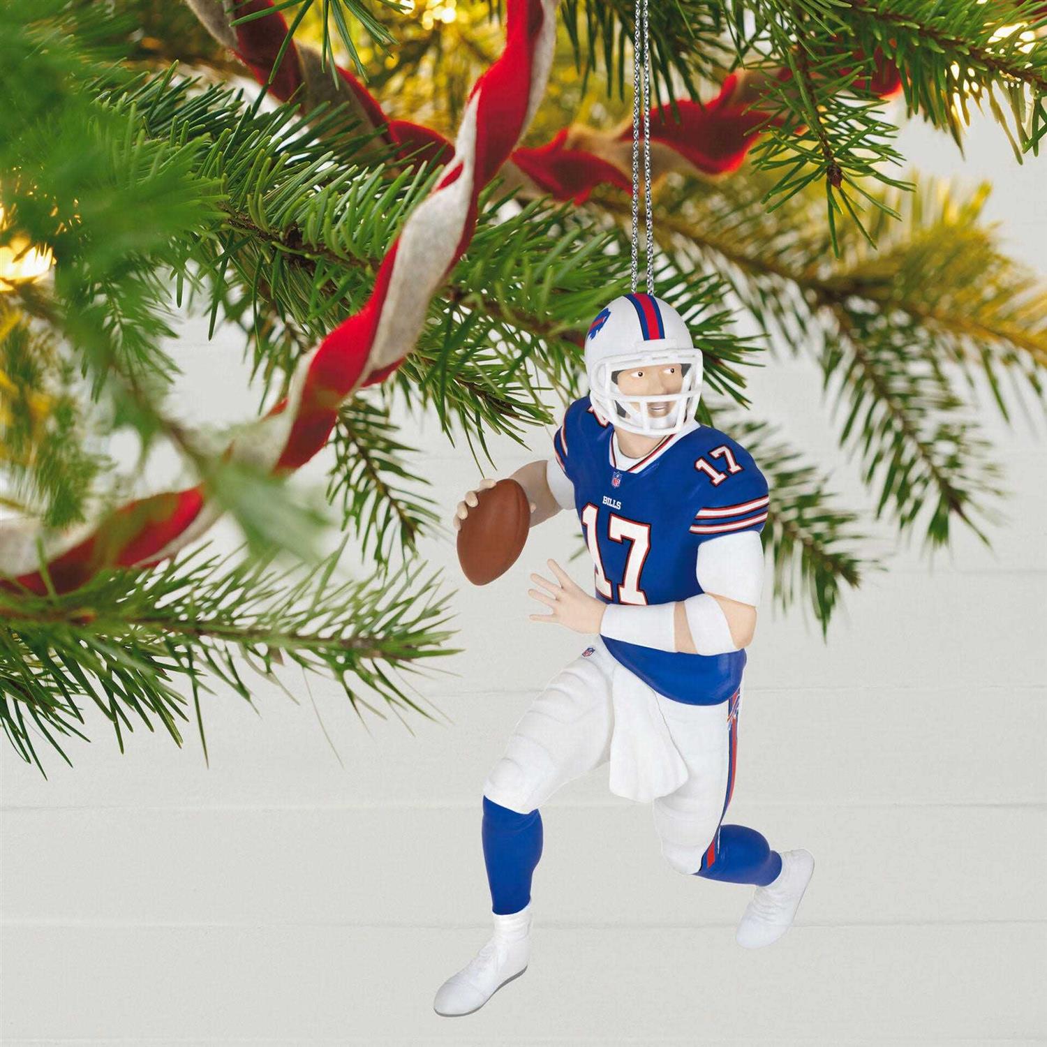 Hallmark 2023 NFL Buffalo Bills Josh Allen Football Legends Ornament - Image 4